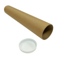 Custom Brown Kraft Cardboard Tube with Lid